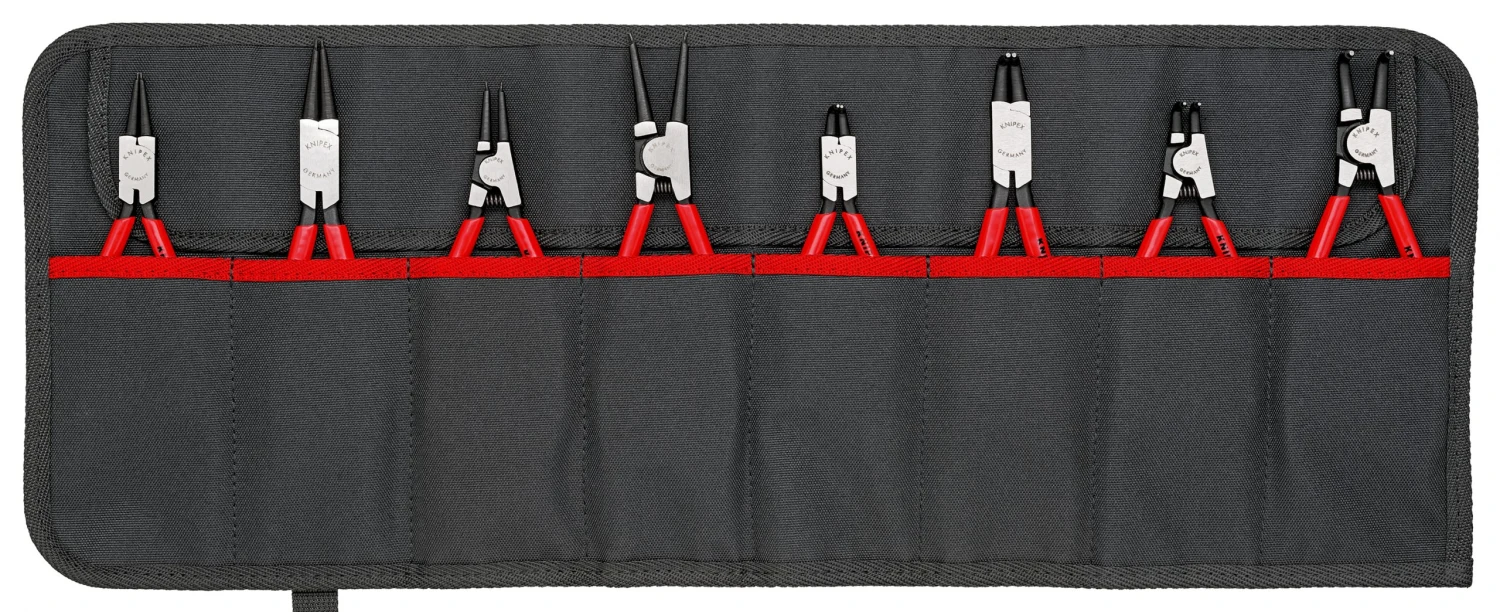 Knipex 00 19 58 V01 8 Piece Circlip Plier Set In Tool Roll 1 Knipex 00 19 58 V01 8 Piece Circlip Plier Set In Tool Roll