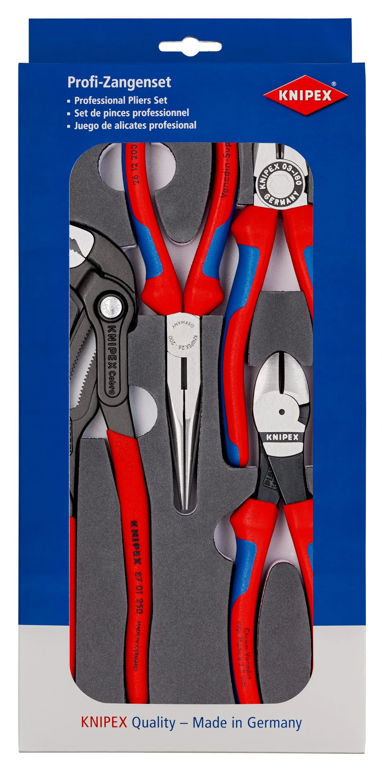 Knipex 00 20 01 V15 6 Piece Basic Plier Set In Foam Tray 3 Knipex 00 20 01 V15 6 Piece Basic Plier Set In Foam Tray - Image 3