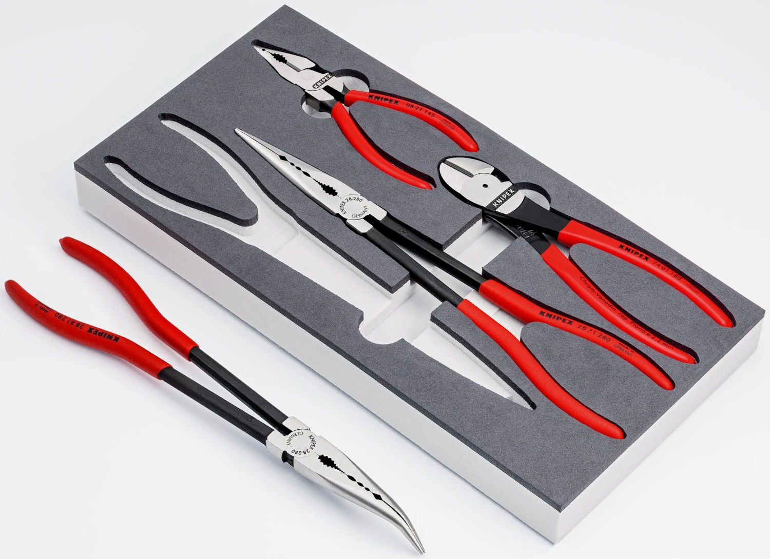Knipex 00 20 01 V16 4 Piece Automotive Plier Set In Foam Tray 2 Knipex 00 20 01 V16 4 Piece Automotive Plier Set In Foam Tray - Image 2