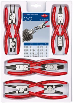 Knipex 00 20 04 V01 8 Piece Precision Circlip Plier Set