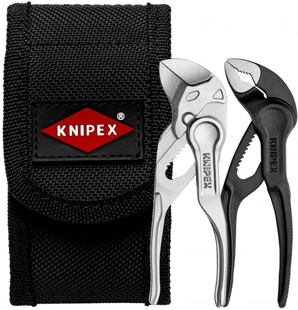 Knipex 00 20 72 V04 XS Mini Pliers Wrench & Cobra XS Set In Belt Pouch 1 Knipex 00 20 72 V04 XS Mini Pliers Wrench & Cobra XS Set In Belt Pouch