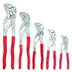 Knipex 00 19 55 S4 5 Piece Lock Button Waterpump Grip Plier Set