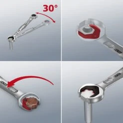 Wera 073281 JOKER Ratchet Combination Spanner 3/8" AF -Pro Tools Shop 020011 21