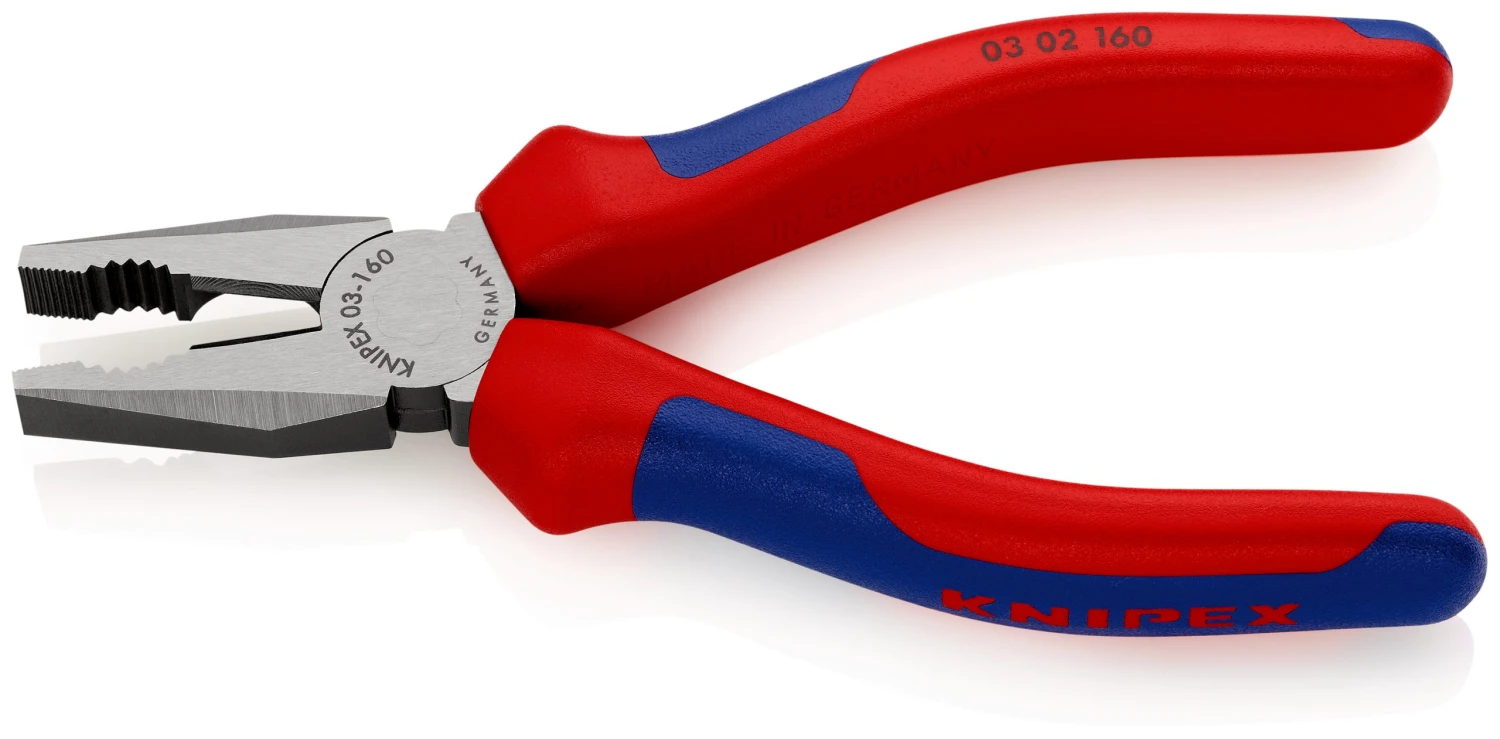 Knipex 03 02 160 Combination Pliers With Multi-Component Grips 160mm 3 Knipex 03 02 160 Combination Pliers With Multi-Component Grips 160mm - Image 3
