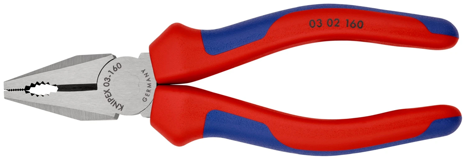 Knipex 03 02 160 Combination Pliers With Multi-Component Grips 160mm 4 Knipex 03 02 160 Combination Pliers With Multi-Component Grips 160mm - Image 4