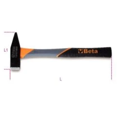 Beta 1370T Mechanics Engineers DIN Hammer Fibre Handle 500g