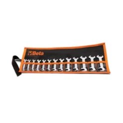 Beta 73/B13 13 Piece Metric Midget Wrench Spanner Set Open Ends At 15 &amp; 75 Degrees 4-14mm