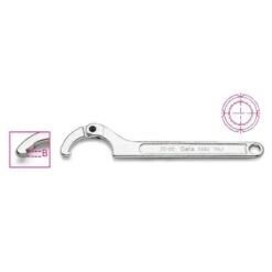 Beta 99SQ Hinged Hook Spanner With Square Nose For Ring Nuts 80-120mm
