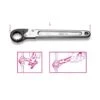Beta 120 Metric Single End Open Ratchet Bi Hexagon (12 Point) Spanner 24mm