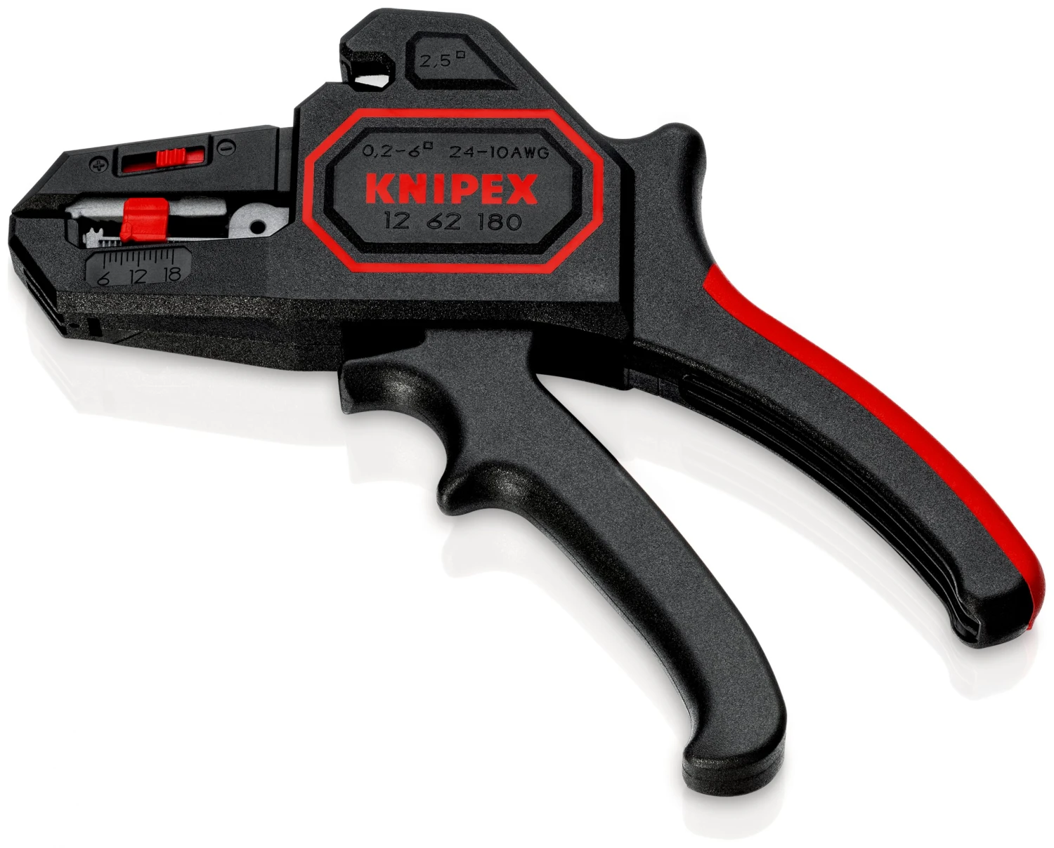 Knipex 12 62 180 Automatic Insulation Stripper 0.2-6mm 2 Knipex 12 62 180 Automatic Insulation Stripper 0.2-6mm - Image 2