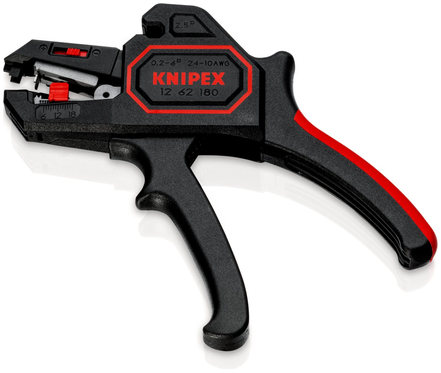 Knipex 12 62 180 Automatic Insulation Stripper 0.2-6mm 3 Knipex 12 62 180 Automatic Insulation Stripper 0.2-6mm - Image 3