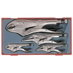 Teng TTVG05 5 Piece Power Grip Locking Plier Set In Toolbox Module Tray