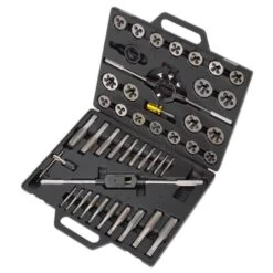 Sealey Tools AK303IMP Tap And Die Set 1/4" - 1" UNF And UNC Imperial Threads In A Sturdy Case -Pro Tools Shop 174276035