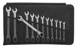 Stahlwille 17F/12 12 Piece Flat Ratchet Combination Spanner Set 8-19mm