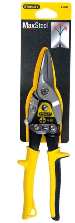 Stanley 2-14-563 FATMAX Aviation Compound Tin Snips Straight Cut 250mm -Pro Tools Shop 2 14 563 2