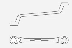 Gedore 2 Metric Double End Offset Ring Spanner Wrench 24x27mm 5 Gedore 2 Metric Double End Offset Ring Spanner Wrench 24x27mm -Pro Tools Shop 2 series dimensional pt 2 4