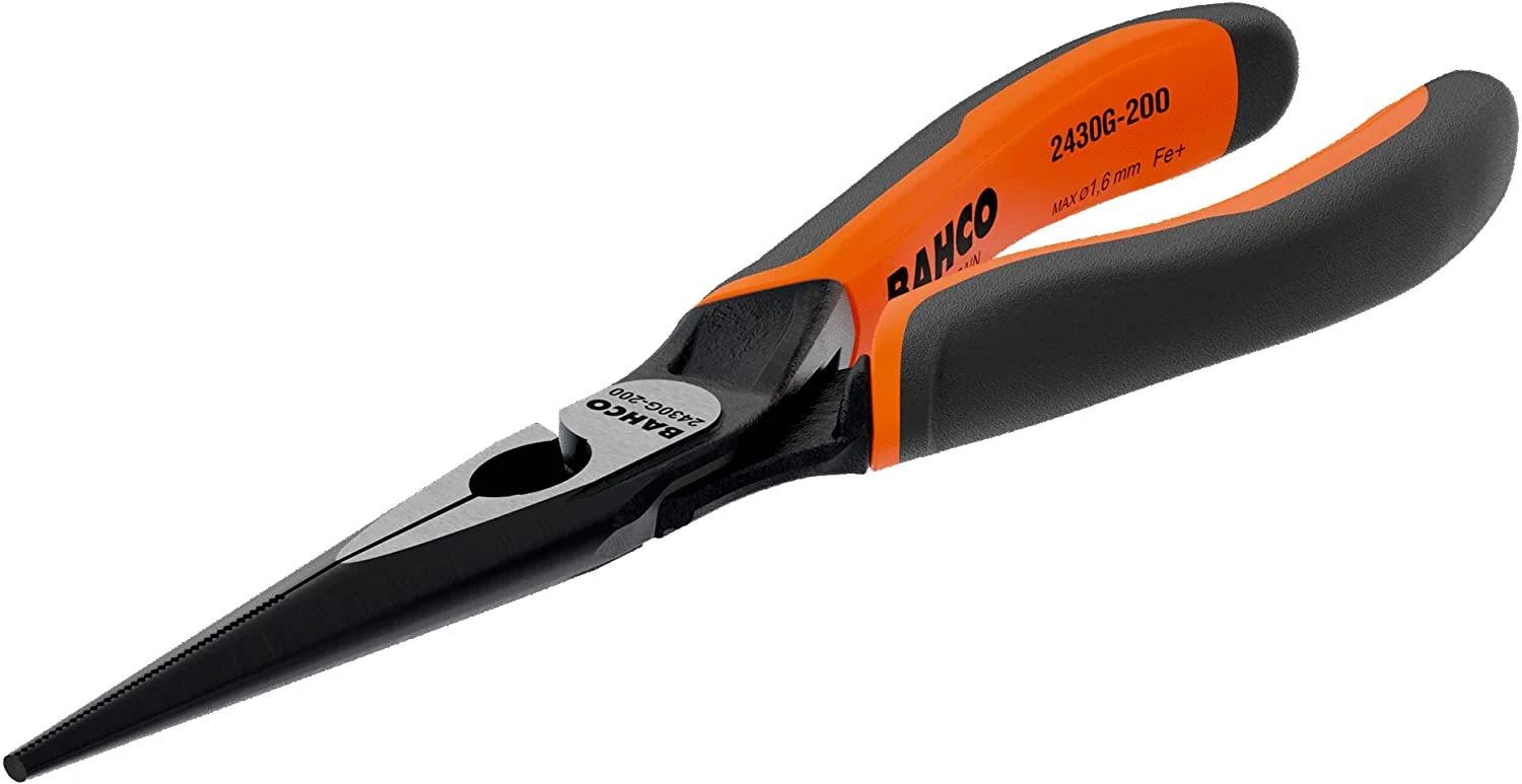 Bahco 2430G-200 ERGO Snipe Long Nose Pliers 200mm 1 Bahco 2430G-200 ERGO Snipe Long Nose Pliers 200mm