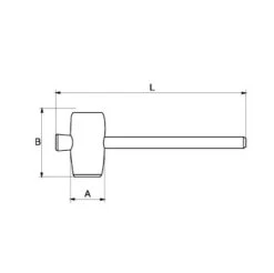 Bahco 3625RM-65 Rubber Mallet With Wooden Handle 440g -Pro Tools Shop 3625RM 65 3