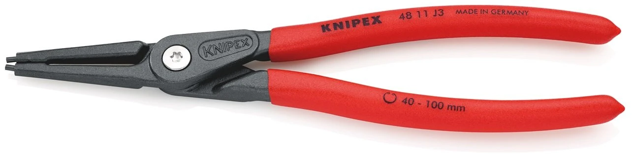Knipex 48 11 J3 Precision Internal Circlip Plier 40-100mm 1 Knipex 48 11 J3 Precision Internal Circlip Plier 40-100mm