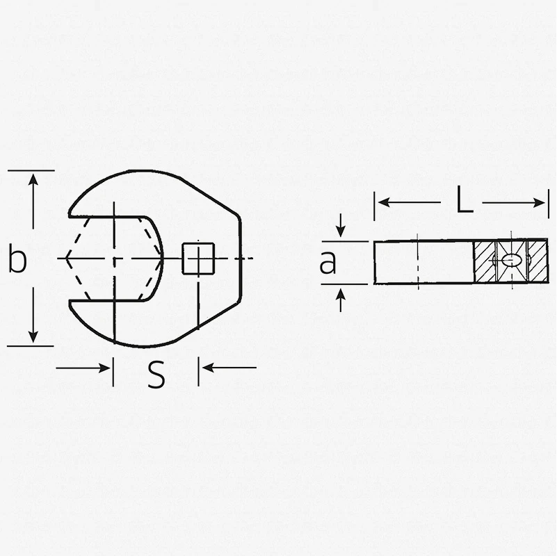Stahlwille 540A HD 3/8" Drive Heavy Duty Open Crows Foot Spanner 1, 3/8" AF 2 Stahlwille 540A HD 3/8" Drive Heavy Duty Open Crows Foot Spanner 1, 3/8" AF - Image 2
