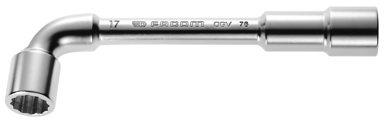 Facom 76.21 Angled L- Shaped OPEN-SOCKET WRENCH - 21mm. 12 Point Sockets, With "Through Hole" On Sho 1 Facom 76.21 Angled L- Shaped OPEN-SOCKET WRENCH - 21mm. 12 Point Sockets, With "Through Hole" On Sho