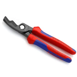 Knipex 95 12 200 Cable Cutters Twin Cutting Edge Multi-Component Grip 200mm (8in) -Pro Tools Shop 95122002
