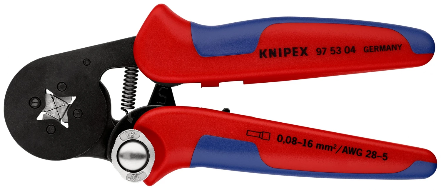 Knipex 97 53 04 Self-Adjusting Crimping Pliers With Lateral Access (Ferrules) 180mm 1 Knipex 97 53 04 Self-Adjusting Crimping Pliers With Lateral Access (Ferrules) 180mm