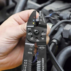 Knipex 97 22 240 Crimping Pliers For Insulated Terminals &amp; Plug Connectors 240mm -Pro Tools Shop 9722240H04D0