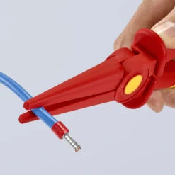 Knipex 98 62 02 VDE Fully Insulated Snipe Nose Pliers 220mm -Pro Tools Shop 986202 01 F A 02