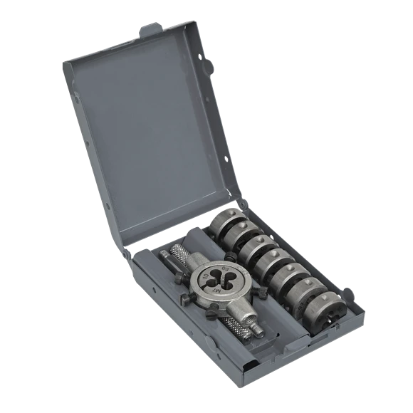 Sealey Tools AK3009 9 Piece Split Die Set M3 - M12 (Threading) 2 Sealey Tools AK3009 9 Piece Split Die Set M3 - M12 (Threading) - Image 2