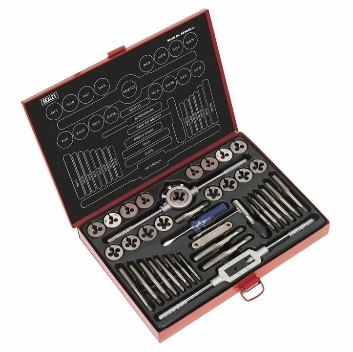 Sealey AK3040 40 Piece Metric Tap And Dies Set 1 Sealey AK3040 40 Piece Metric Tap And Dies Set