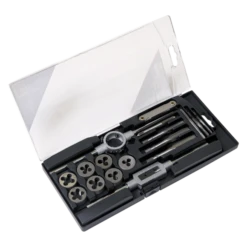 Sealey AK321 Carbon Steel Metric Tap & Die Threading Set + Holder & Wrench 5 Sealey AK321 Carbon Steel Metric Tap & Die Threading Set + Holder & Wrench -Pro Tools Shop AK321 DFC0895666