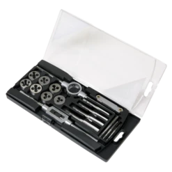 Sealey AK321 Carbon Steel Metric Tap & Die Threading Set + Holder & Wrench 4 Sealey AK321 Carbon Steel Metric Tap & Die Threading Set + Holder & Wrench -Pro Tools Shop AK321 PIC2 DFC0895667