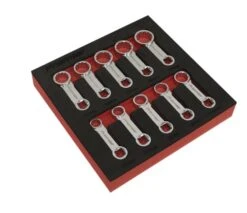 Sealey Premier AK59895 10 Piece 3/8" Drive Torque Adaptor Spanner Set 10-19mm -Pro Tools Shop AK59895 2