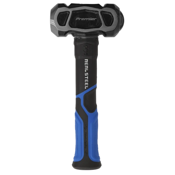 Sealey CHU301 3lb Unbreakable Club Lump Hammer Carbon Steel Head & Rubber Grip 2 Sealey CHU301 3lb Unbreakable Club Lump Hammer Carbon Steel Head & Rubber Grip - Image 2