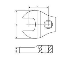 Bahco 679 1/4" Drive Metric Ring Crows Foot Spanner Wrench 9mm -Pro Tools Shop Crow foot dimension 1