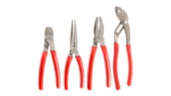 Facom GJP.A1 4 Piece Professional Plier Set, Combination, Long Nose, Snips &amp; Multi-grip Pliers