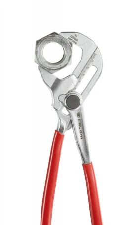 Facom PWF250G Push Button Waterpump Slip Joint Pliers Wrench PVC Grip 250mm -Pro Tools Shop PWF250G F3 scaled 1