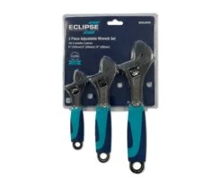 Eclipse SFADJW3PS 3 Piece Soft Grip Adjustable Spanner Wrench Set 150, 200 &amp; 250mm