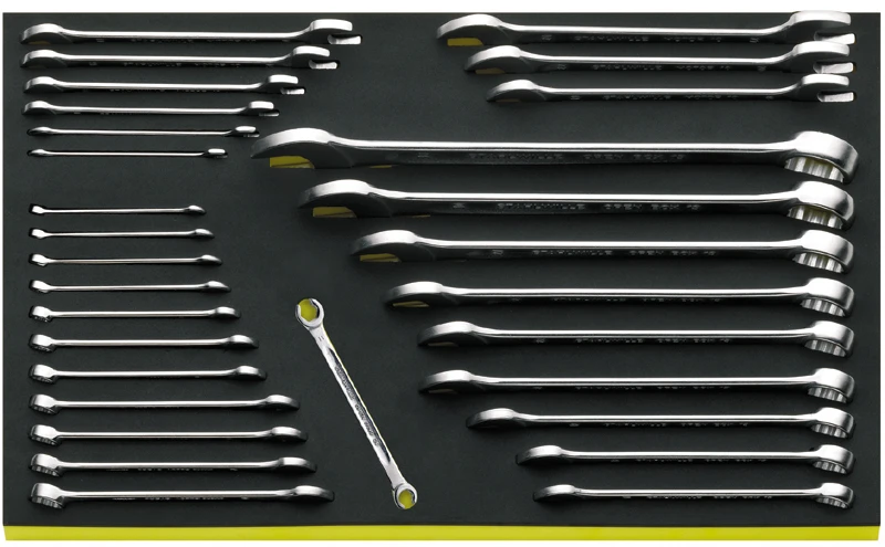 Stahlwille TCS 10+13+24/30 '10, 13 & 24 Series' Double Open Ended / Combination / Flare Nut Spanner Set In Foam Module 6-32mm 1 Stahlwille TCS 10+13+24/30 '10, 13 & 24 Series' Double Open Ended / Combination / Flare Nut Spanner Set In Foam Module 6-32mm