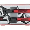 Teng TTADJ04 4 Pce Adjustable Spanner/Wrench Set 6", 8", 10" &amp; 8" Wide Jaw In Tool Box Tray