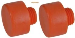 Thor 73-414PF Replacement Orange Plastic Face For Wooden &amp; Plastic Handle Hammer 44mm - 2 Pack