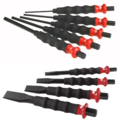 Facom 249-263GPB 9 Piece Punch And Chisel Set With Comfort Grip Handles